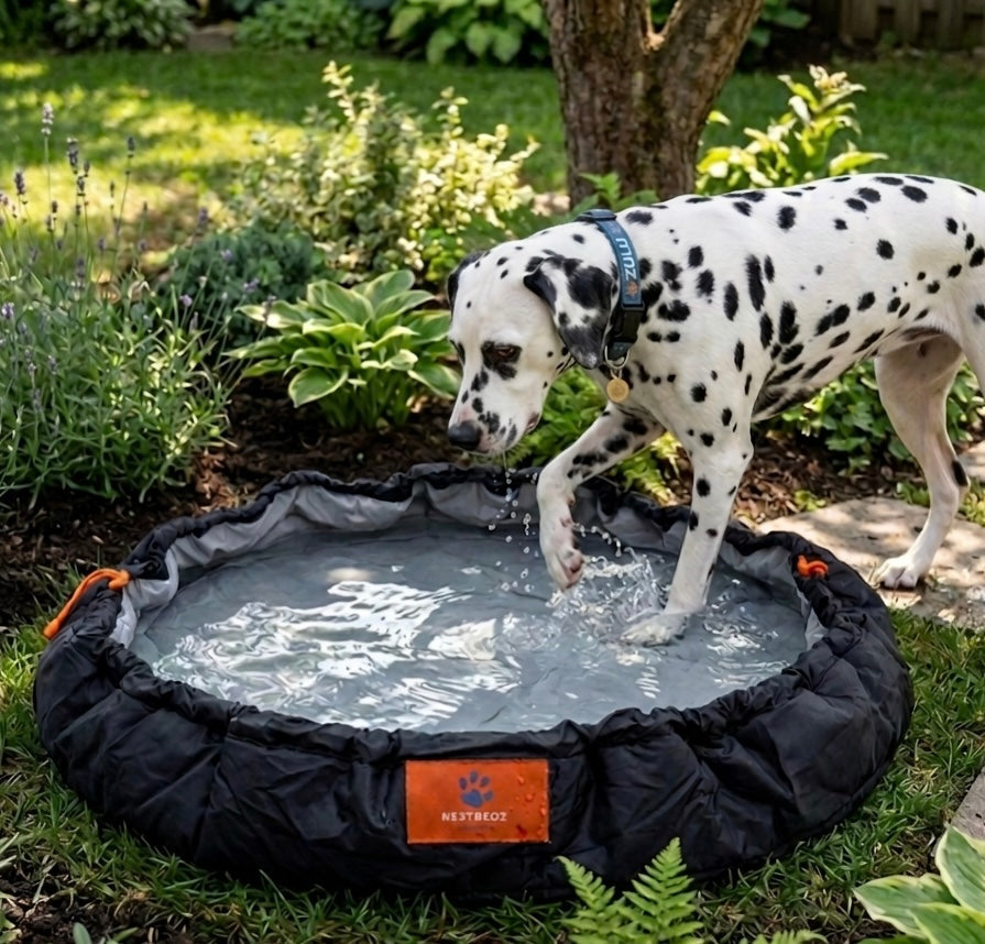 Nestbedz works as a great cooling pool when filled with water