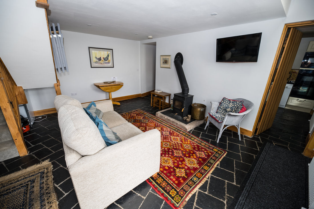 Cuckoo cottage living room Northumberland 