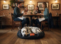 Large Travel dog Bed | Black & Grey